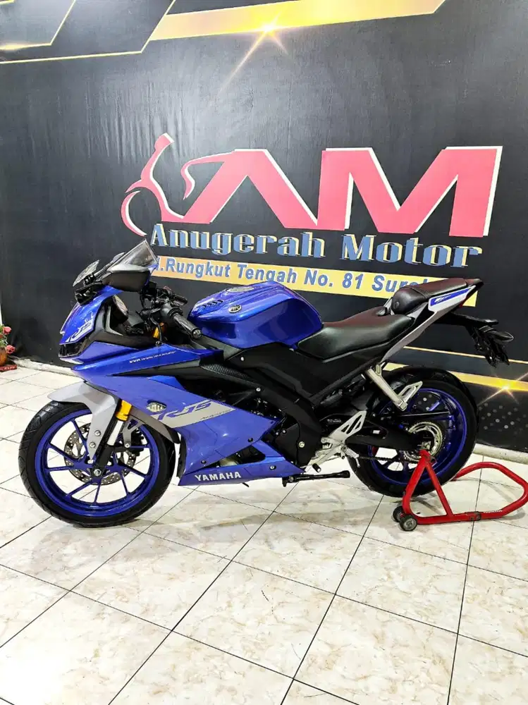 Seperti baru Yamaha All New R15 155 VVA V3 TH 2021 Racing blue