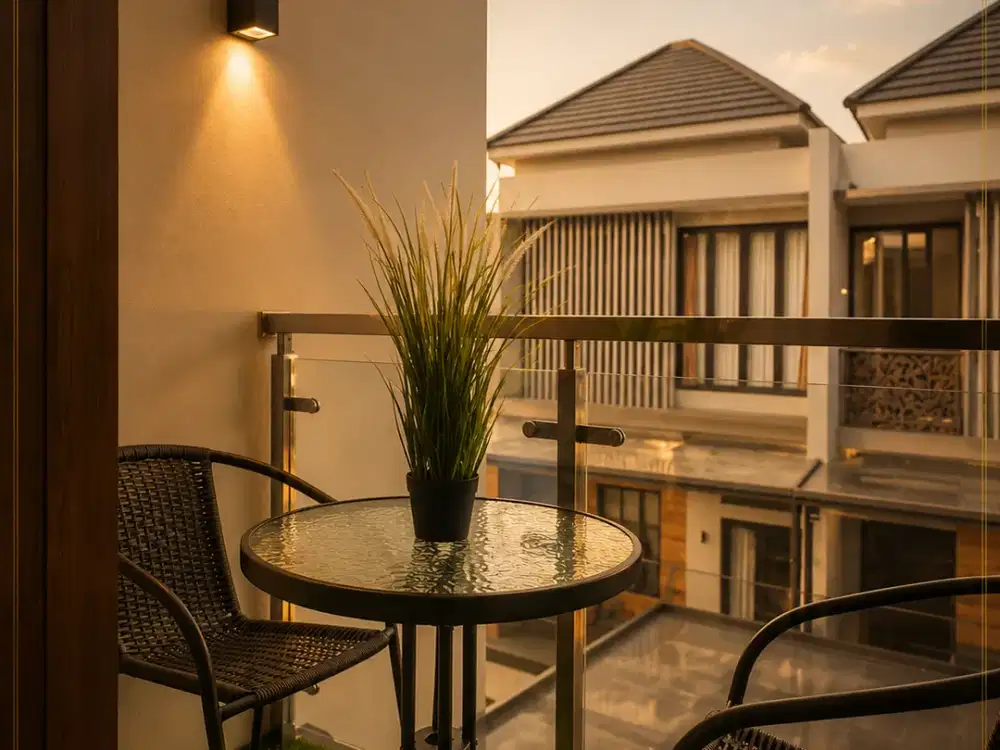 kontrakan rumah / villa  mewah 2 lantai di cluster pandawa purwomartani privacy tinggi