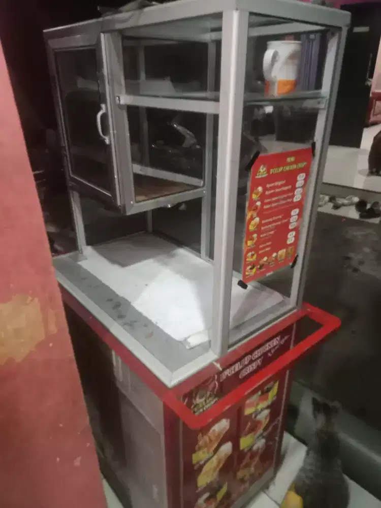 ETALASE buat jualan ayam celup