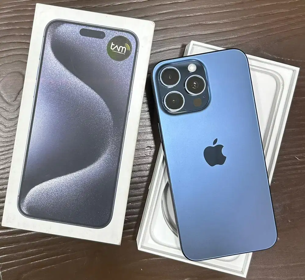 Iphone 15 Pro Max 256gb blue Ibox normal fullset