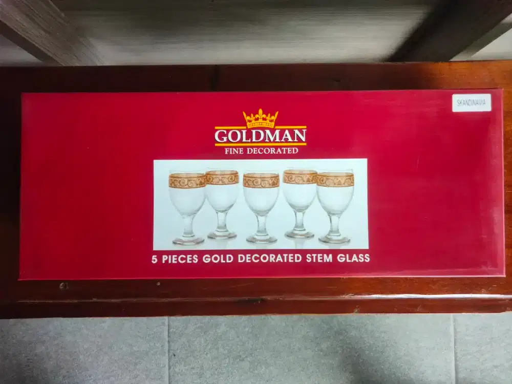 Gelas GOLDMAN Fine Decorated.