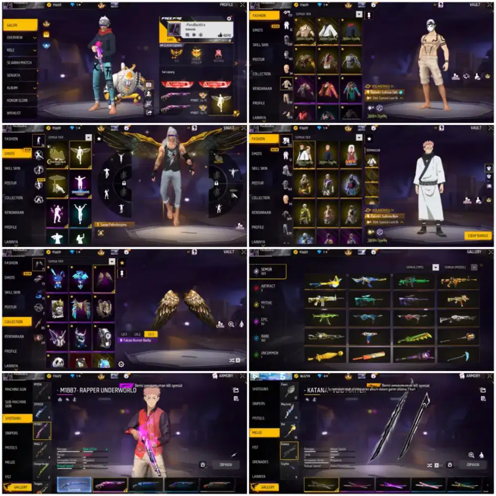 Jual akun ff amanah