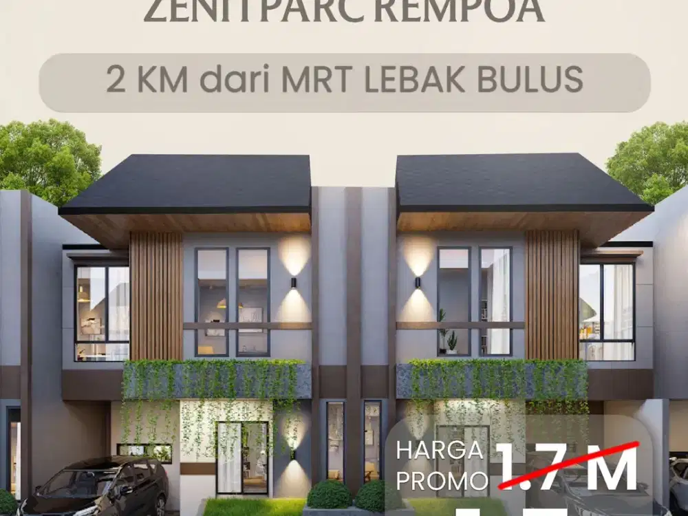 Rumah 2 Lantai Di Rempoa Tangsel Dekat MRT Lebak Bulus