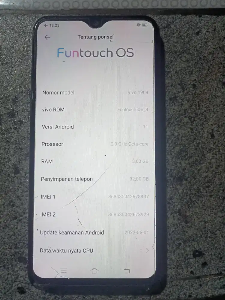 Vivo Y12 ram 3/32GB