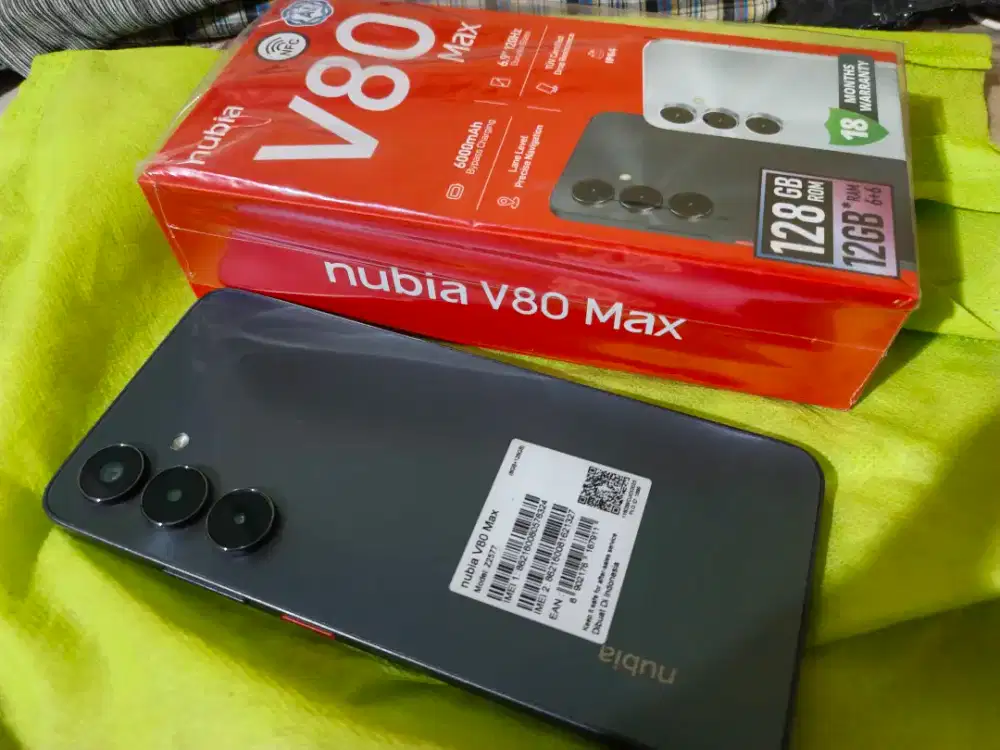 Nubia V80 MAX Ram 6/128 Lengkap mulus kayak baru seminggu pakai