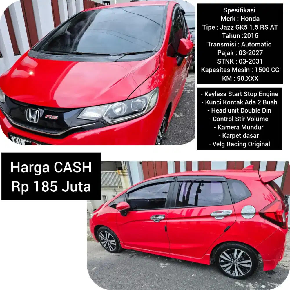 Honda Jazz GK5 1.5 RS 2016 Matic