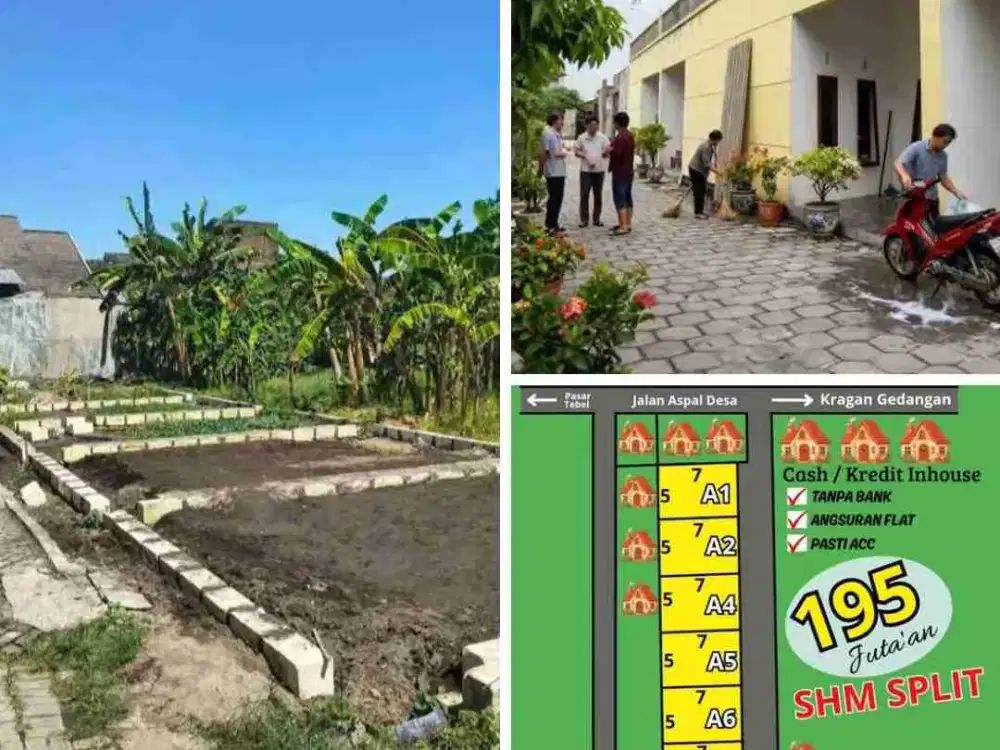 Rumah baru Tebel Gedangan Sidoarjo SHM bisa kredit inhouse