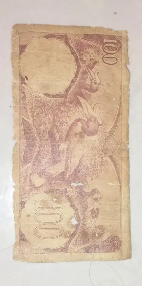 UANG KERTAS 100 RUPIAH TAHUN 1950