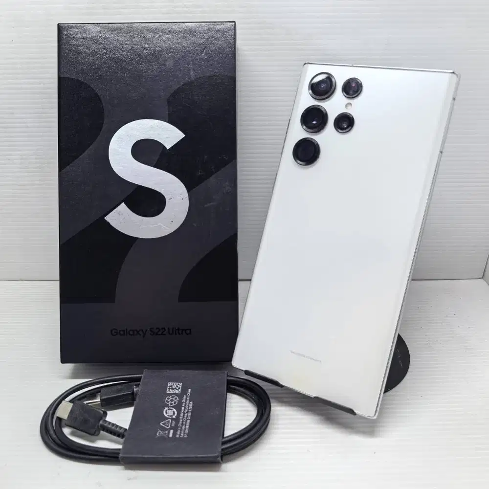 SAMSUNG GALAXY S22 ULTRA 5G 12/512 WHITE NO MINUS EX SEIN FULLSET RESM