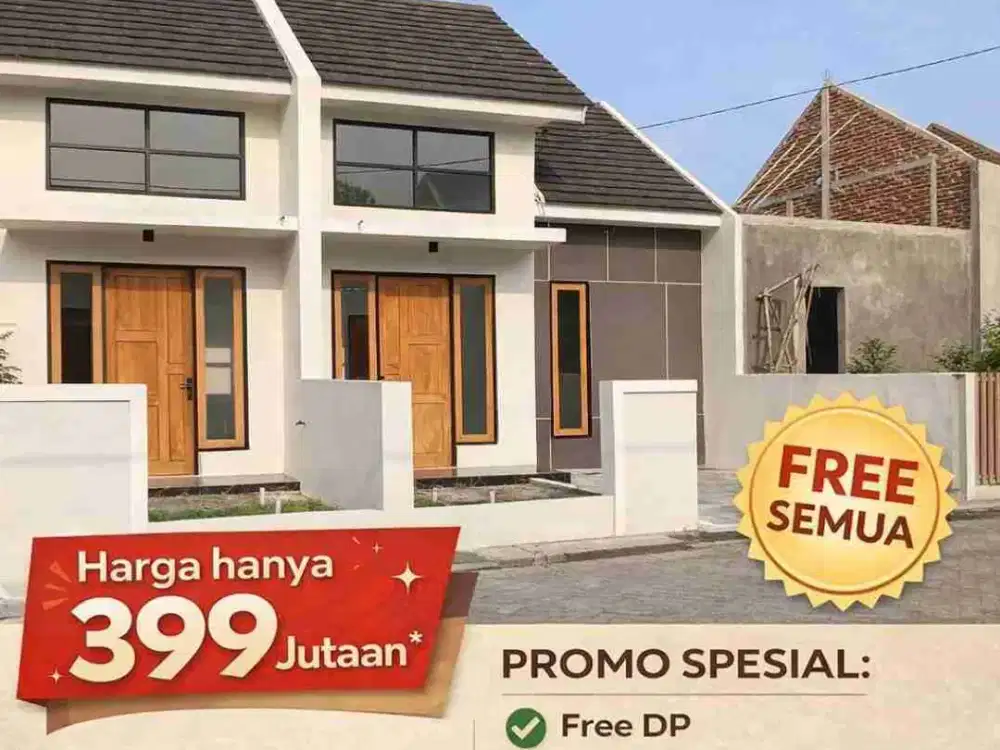 Rumah siap huni DP 5 JT angsuran 2 jutaan Wonoayu Sidoarjo