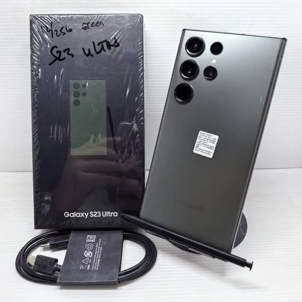 SAMSUNG GALAXY S23 ULTRA 5G 12/256 SEIN RESMI  BLACK NO MINUS LENGKAP