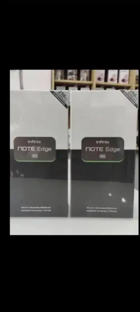 Infinix note edge 5G 8/256 layar lengkung