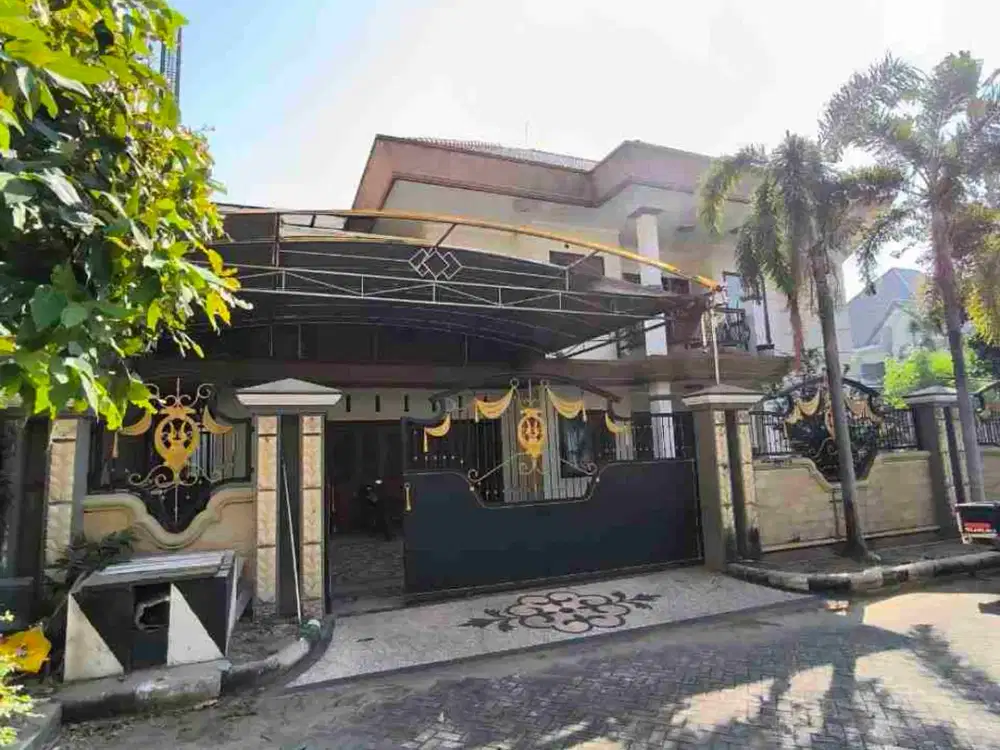 Jual Murah Rumah Mewah 506m2 Lingkungan Exclusive Gayungan Surabaya Dekat Polda, Kejaksaan, Trans Icon & Royal Plaza