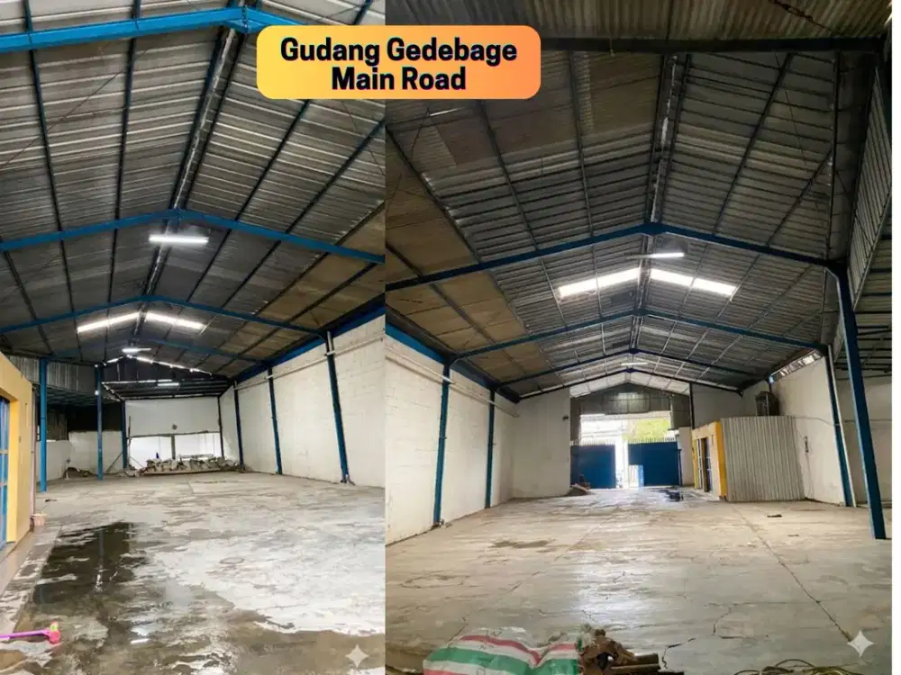 Disewakan Gudang Main Road Gedebage Bandung | LB 550 m² | SHM | Cocok Gudang & Distribusi