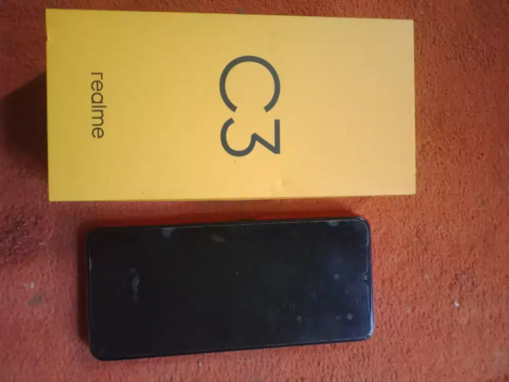 Realme c3 3/32 hp dan kotak