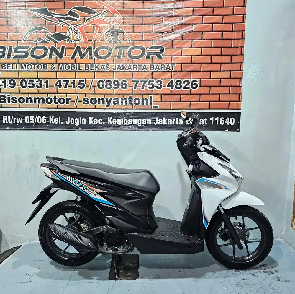 MEWAH KM 4RB ! HONDA NEW BEAT CBS ESP LED 110 TAHUN 2025 PUTIH HITAM