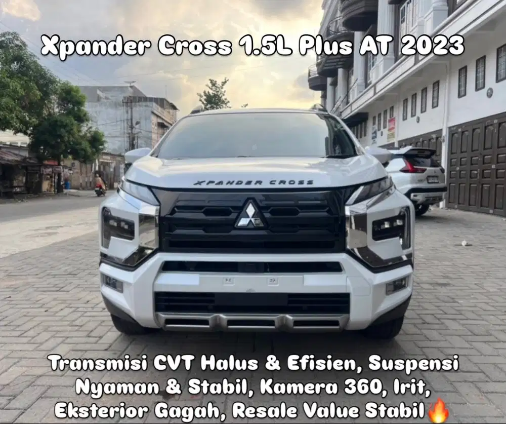 (TDP 75 JUTA!) Mitsubishi Xpander Cross 1.5L Plus Automatic Putih 2023
