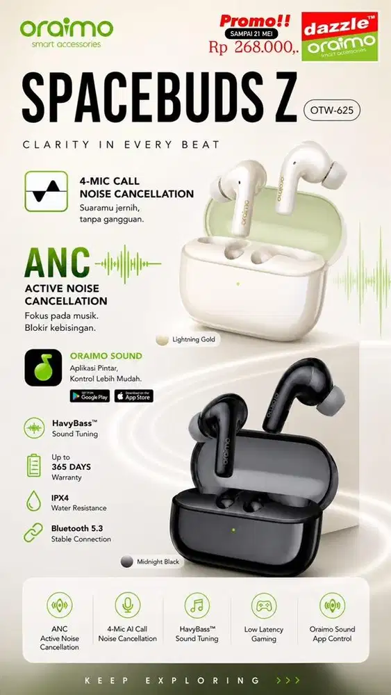 TWS ANC Oraimo OTW-625