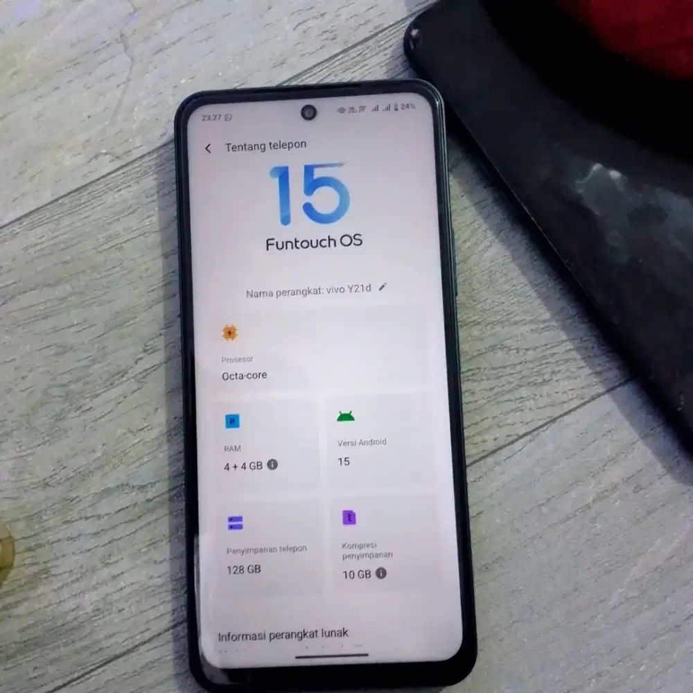 Vivo y21d nominus pemakaian baru 1 bulan ram 4+4 fulset