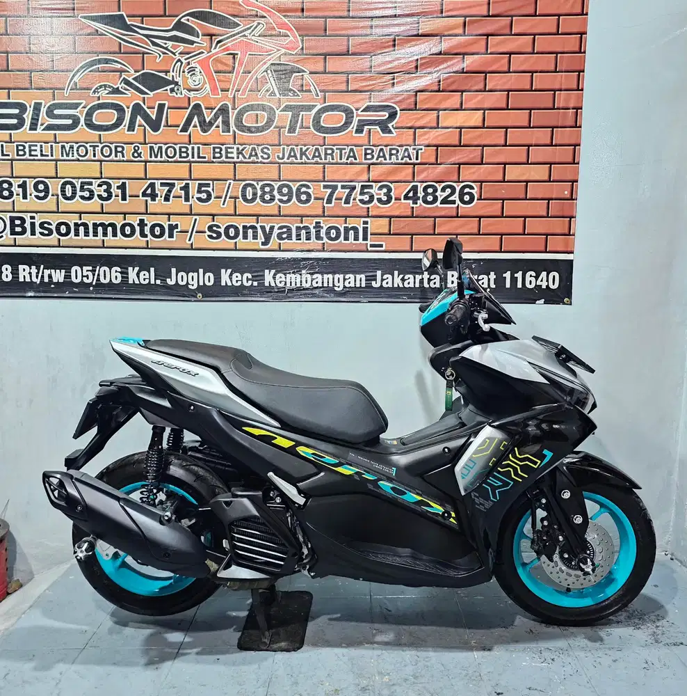 MEWAH KM 2RB! YAMAHA AEROX 155 VVA TAHUN 2025 HITAM SILVER