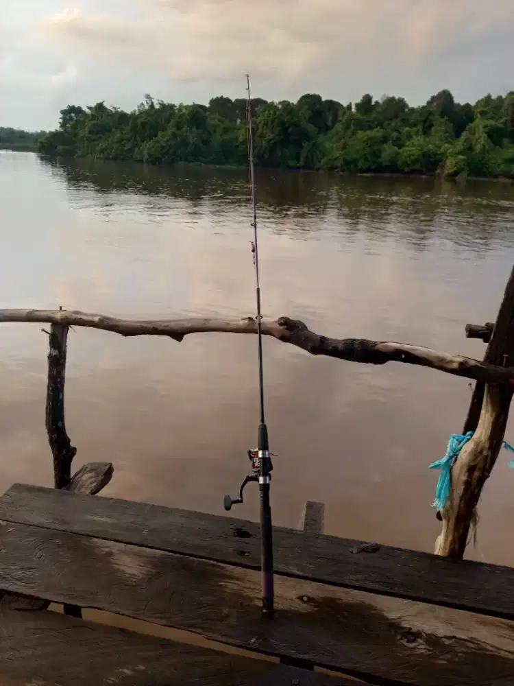 Di jual panjang  joran 150 cm  reel semua besi  murah aja