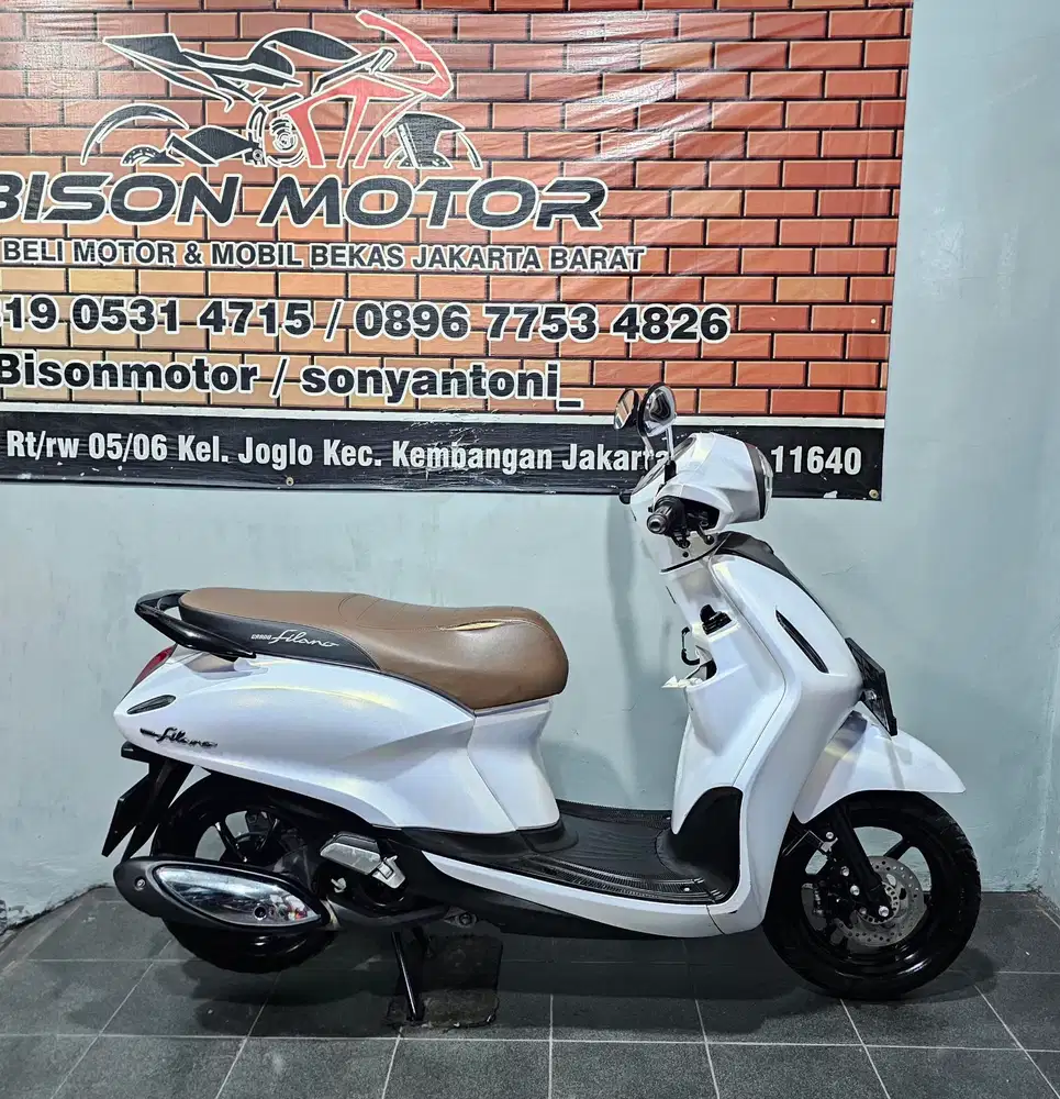 MEWAH ! YAMAHA GRAND FILANO LUX HYBRID KEYLESS 125 TH 2024 PUTIH DOFF