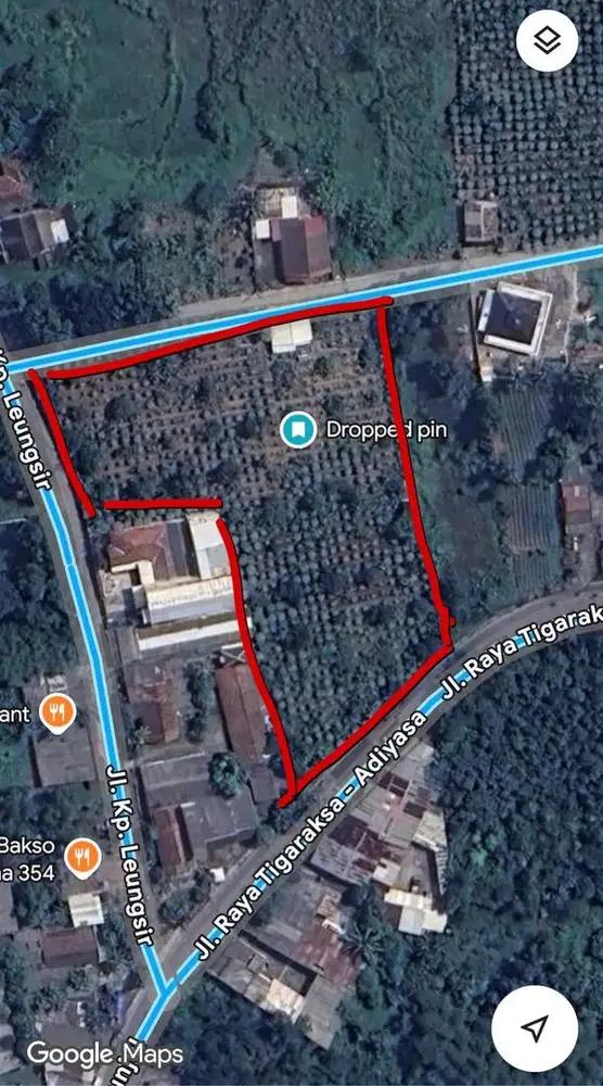 Tanah Strategis 3 badan Jalan Dijual Murah