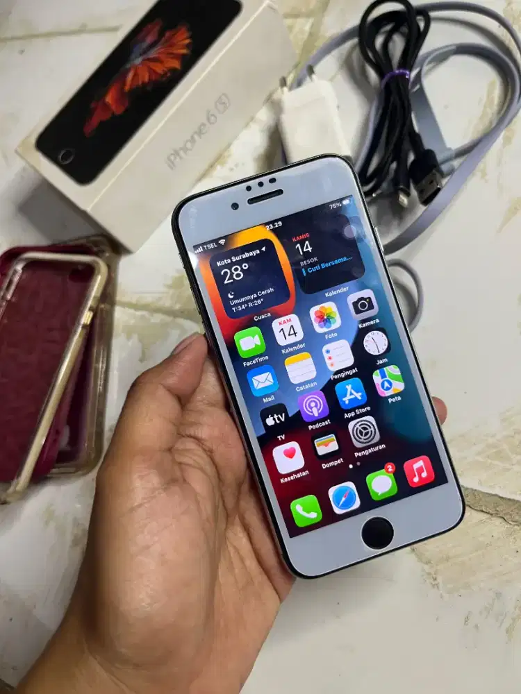 Jual cepat murah aja bu iphone 6s fullset