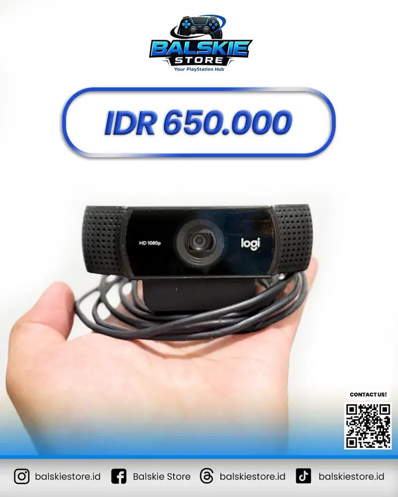 WEBCAM LOGITECH C920 PRO SECOND MULUS NORMAL