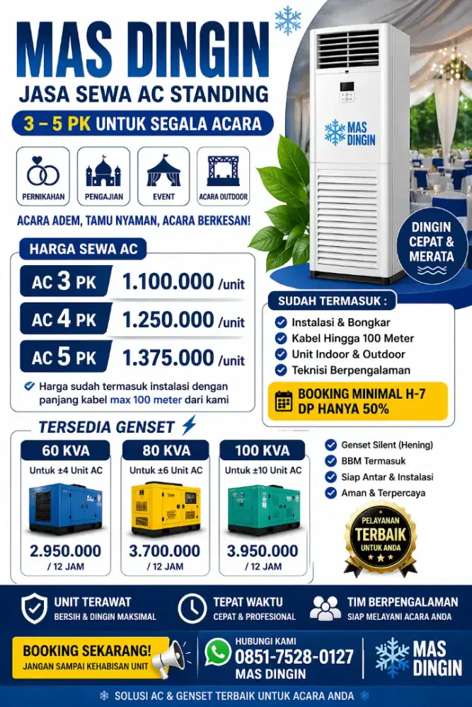 Sewa AC Standing 3-5pk