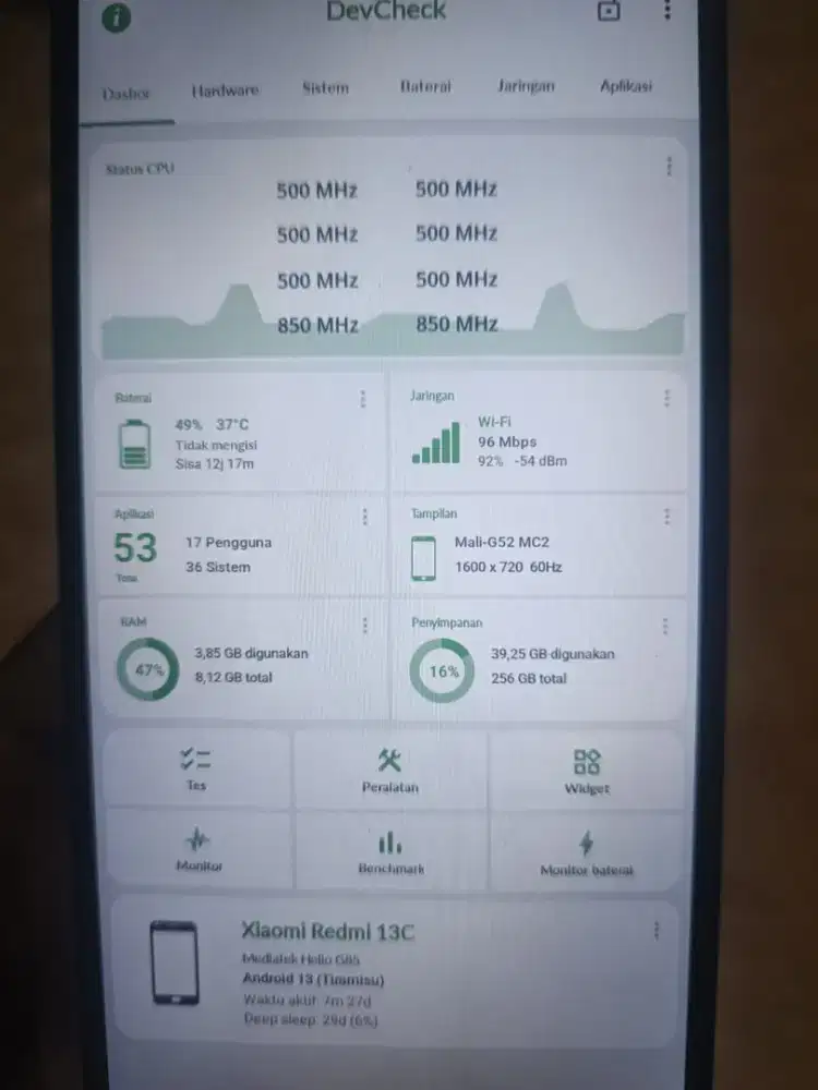 Redmi 13c ram 8+8/256 batangan