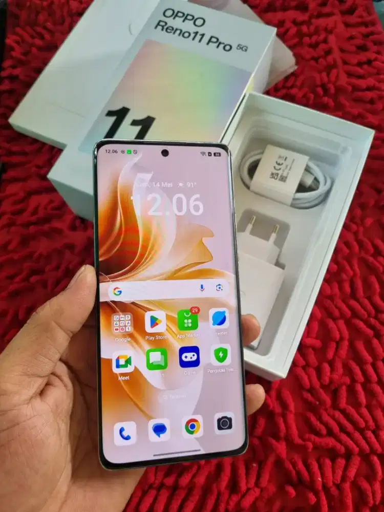 Oppo reno 11 pro 5g NFc ram 12+12/512 mulus fullset no minus