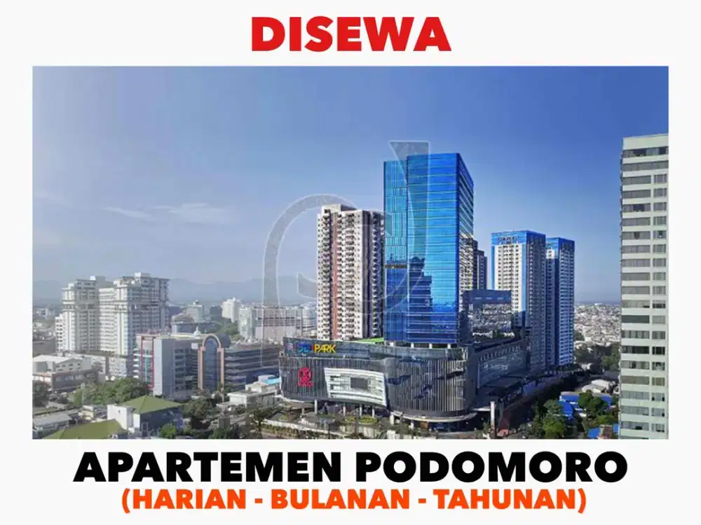 SEWA HARIAN  [CITY VIEW DAN HIGH FLOOR GUARANTEED]  APARTEMEN  PODOMORO MEDAN