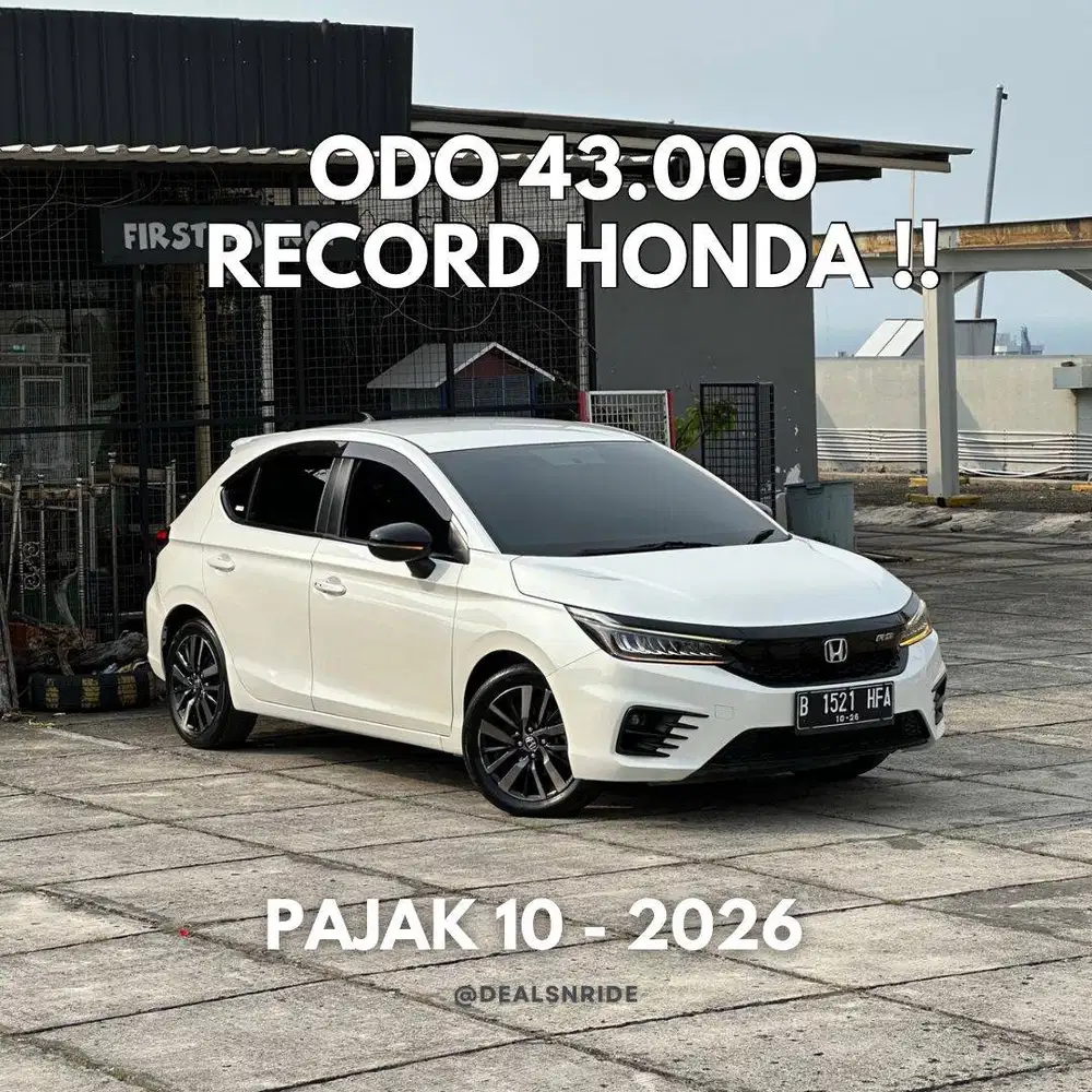 ODO 43.000 ANTIKK !! PAJAK 10/2026 HONDA CITY RS HATCHBACK 2021 MULUS