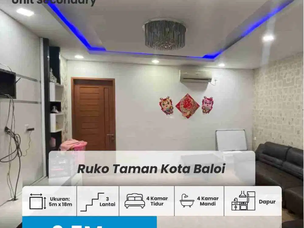 DIJUAL RUKO MEWAH TAMAN KOTA BALOI, BATAM