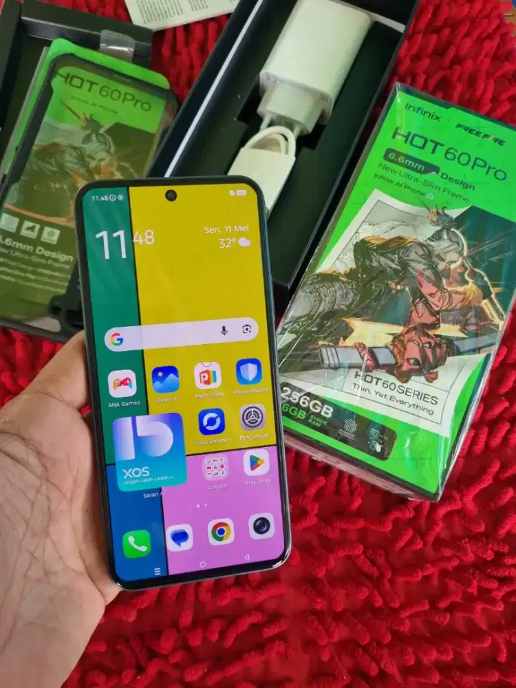 Infinix Hot 60 pro NFc ram 8+8/256 mulus fresh fullset