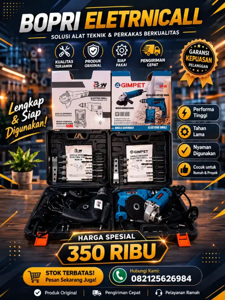 BOR DAN GRINDA SATU PAKET
