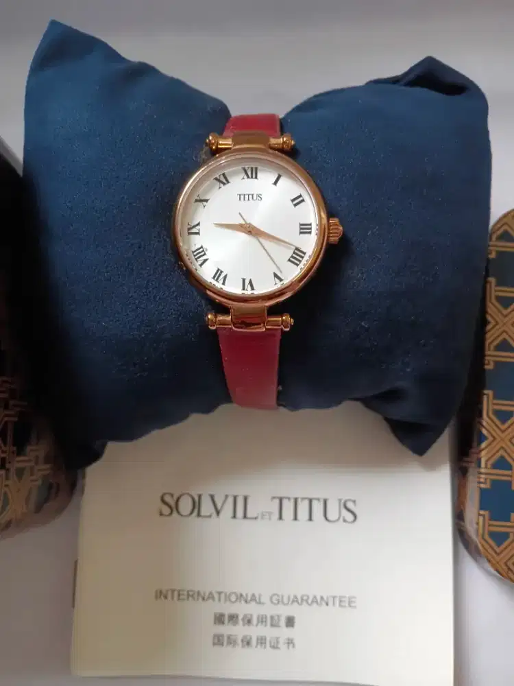 Jam Tangan TITUS Merah Cantik