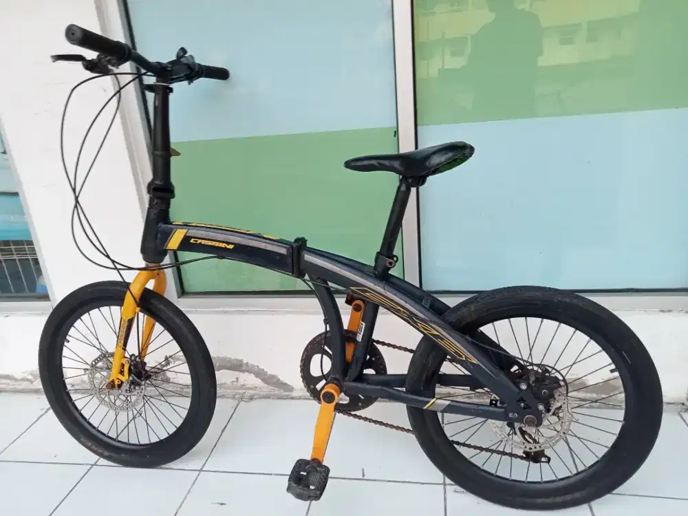 Sepeda lipat 20 Cakram Cassini cx6 bekas bagus