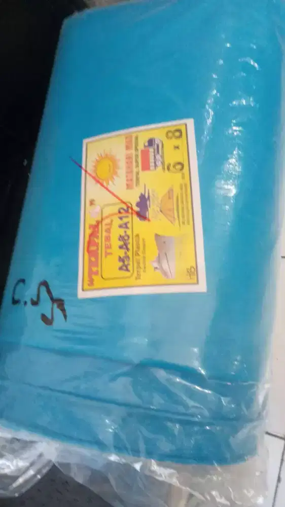 TERPAL PLASTIK A12 UKURAN 6 X 8