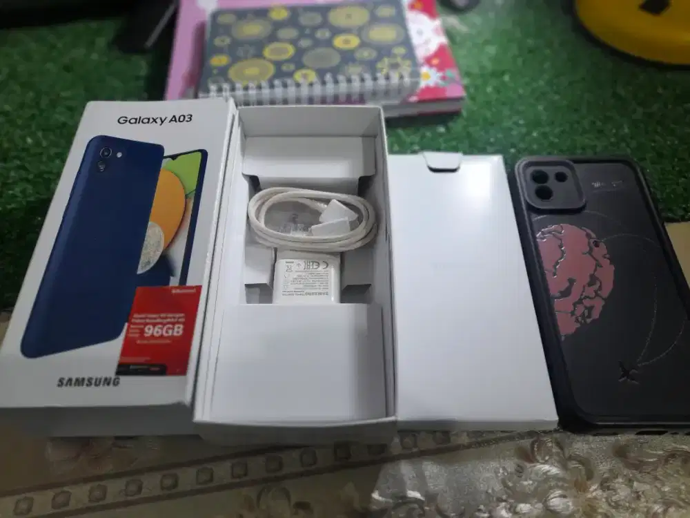Samsung A03 RAM 4GB, mulus beli dari baru.