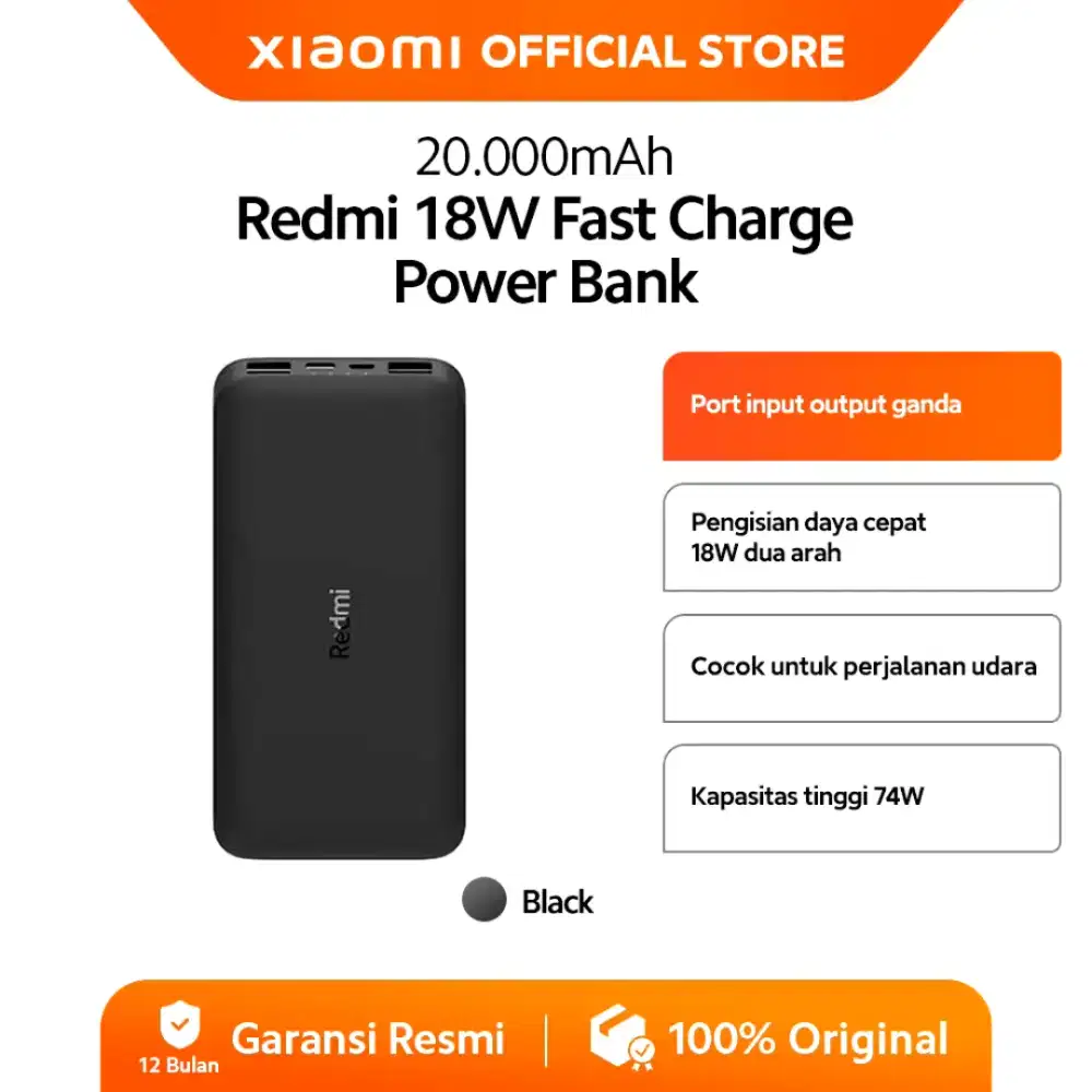 Power bank Xiaomi 20000 mah