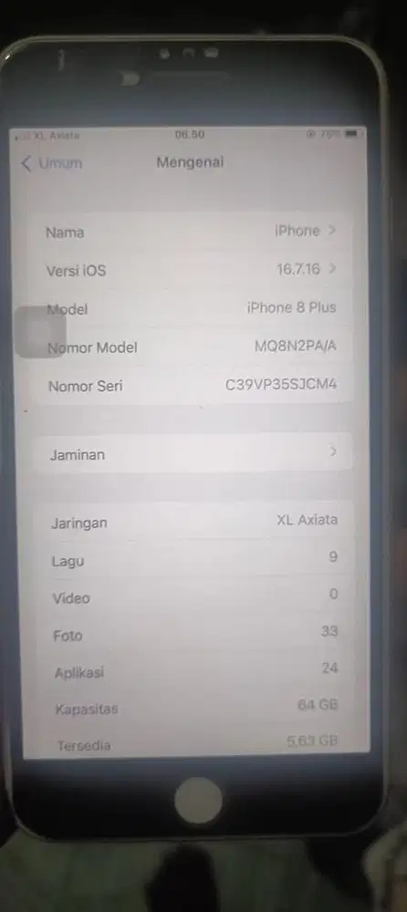 Iphone 8plus 64GB