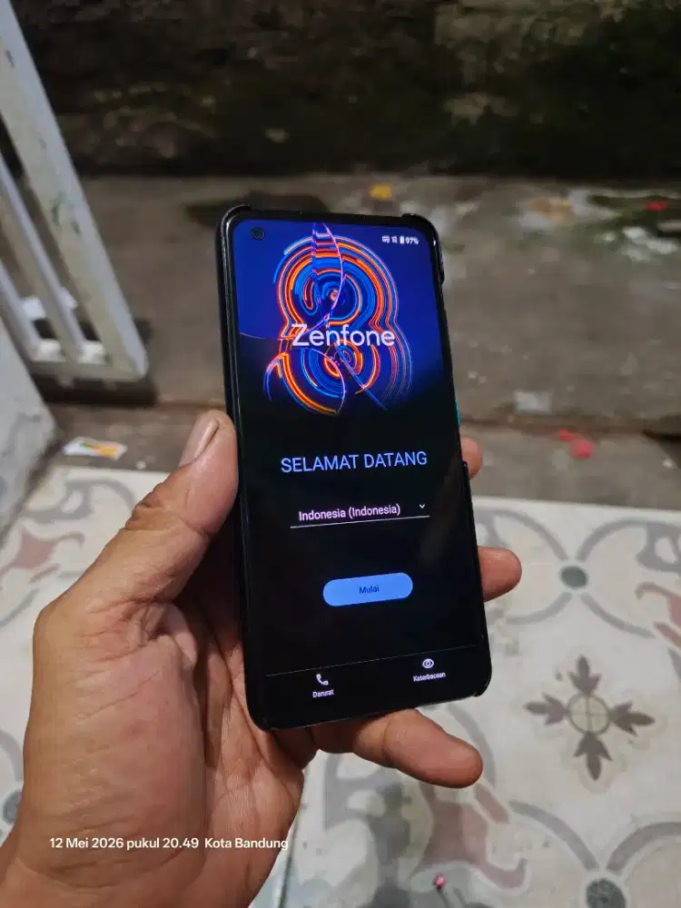 Asus Zenfone 8 5G, ram asli 16/256 kumplit