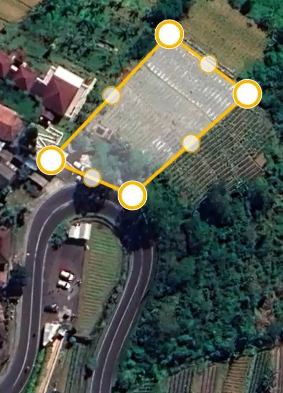 BUC, di jual tanah pinggir jalan utama
