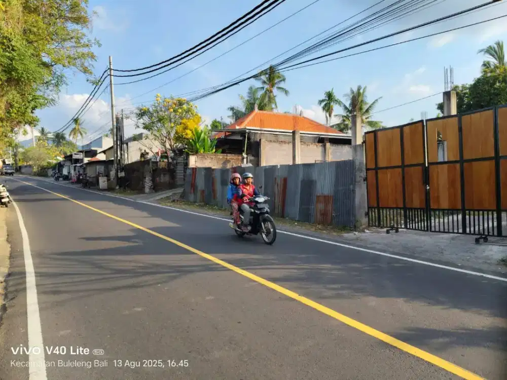 Tanah pinggir jalan provinsi sukasada buleleng