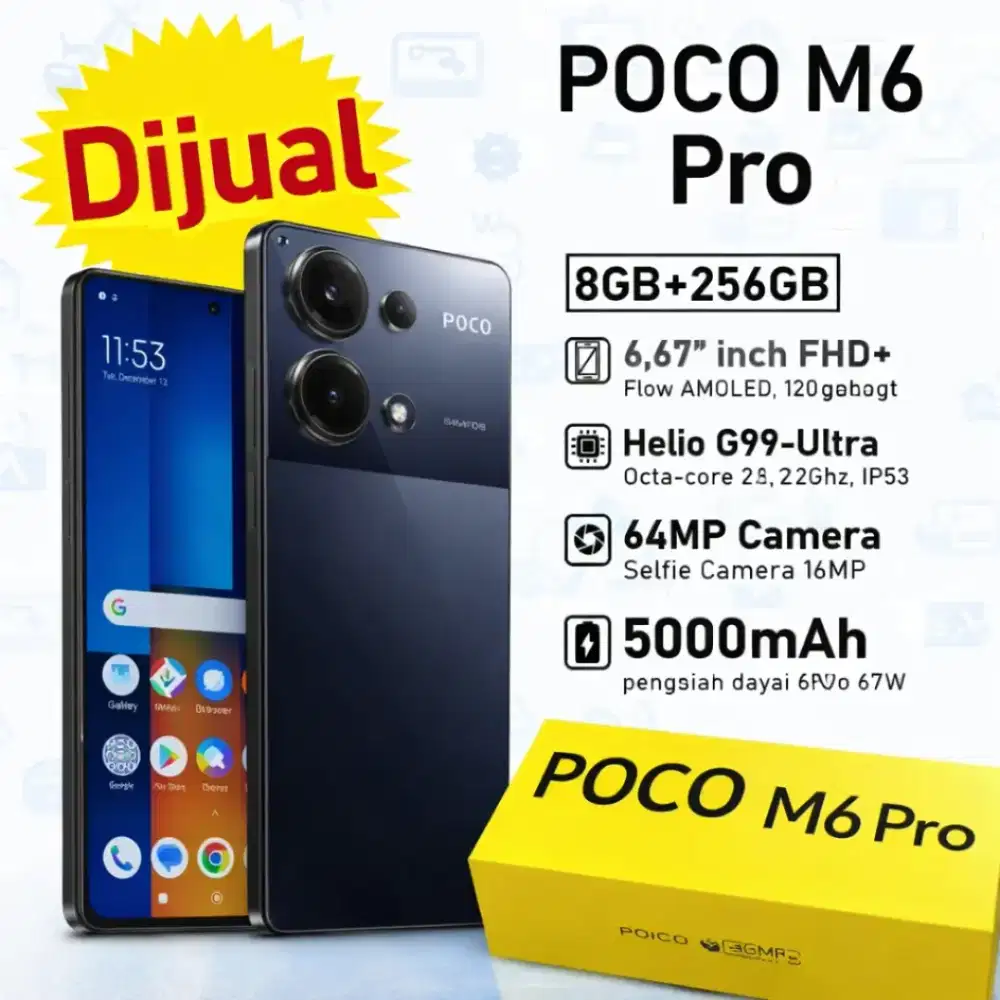 Dijual BU HP POCO M6 Pro 9/256 GB