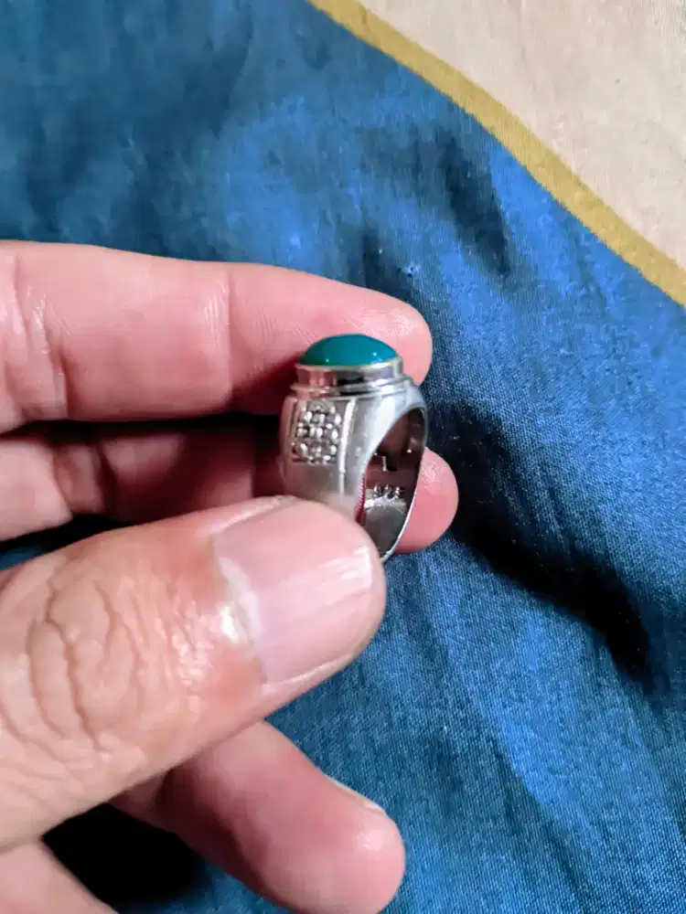 batu bacan ring perak