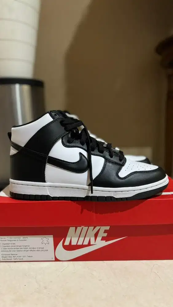 Nike Dunk High Panda Like New TERMURAH