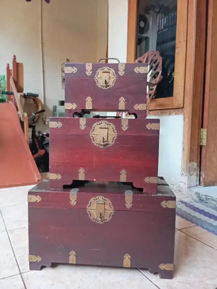 Box jati antik vintage